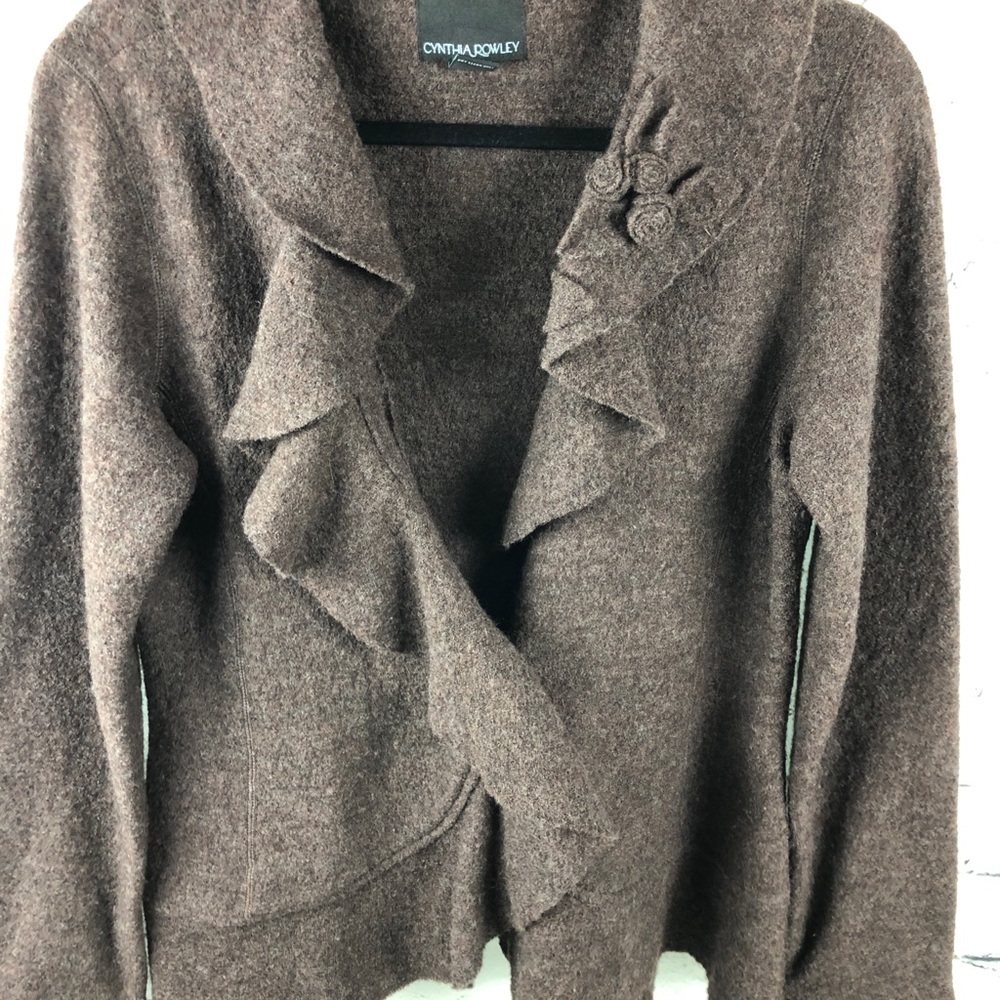 Cynthia Rowley Wool Jacket with appliqué Flowers